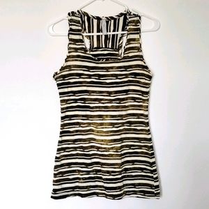 Mind Code Tie Dye Striped Tank Sz Medium